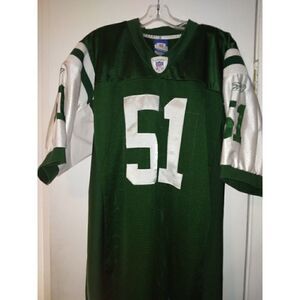 NY Jets Reebok Throwback NFL Men's Pre-owned Jonathan Vilma #51 Jersey - sz. 48